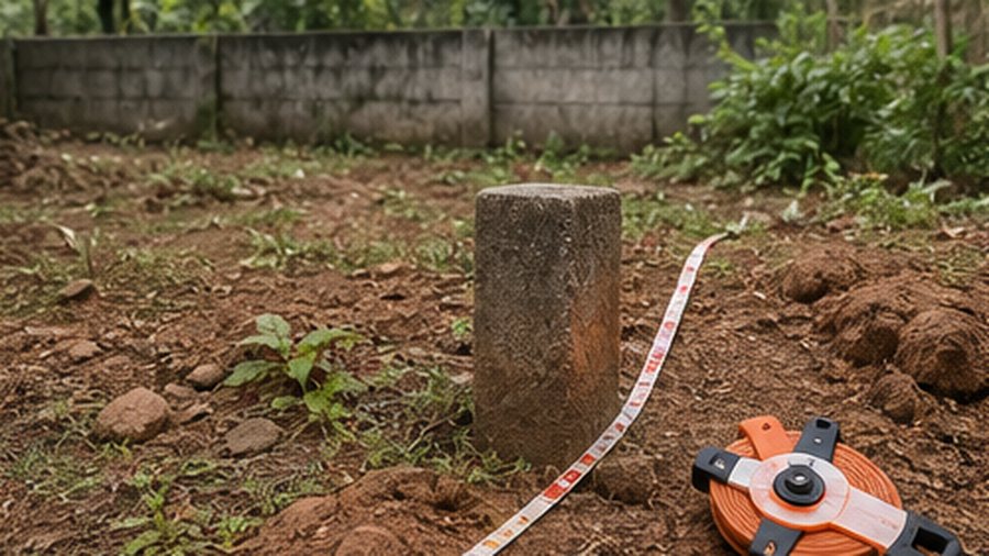 Boundary stone missing from your plot