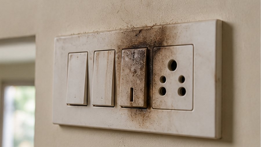 Burning smell from switchboard: what you should do first