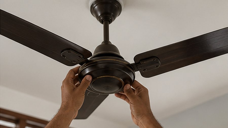 Ceiling fan running slow even at full speed