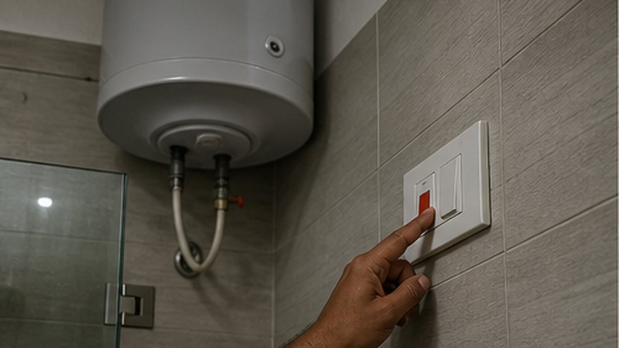 Geyser trips the MCB when switched on